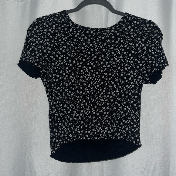 American Eagle Cropped Ribbed T - Picture 1 of 2